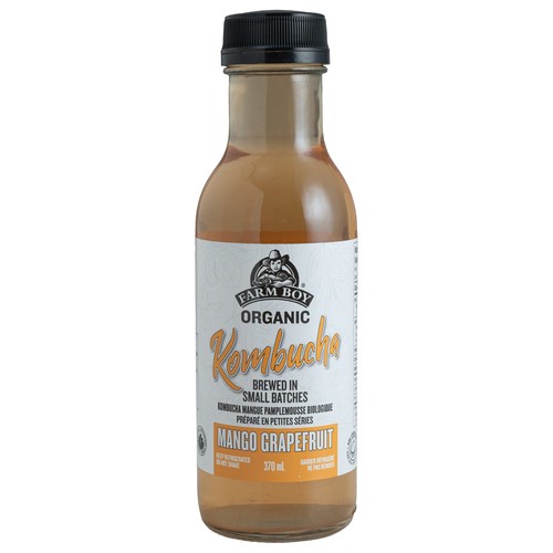 Farm Boy Organic Kombucha Mango Grapefruit 370 ml (bottle)