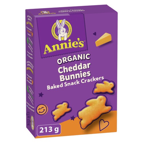 Annie's Organic Cheddar Bunnies Baked Snack Crackers 213 g
