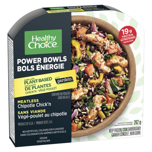 Healthy Choice Frozen Vegan Power Bowl Chipotle Chicken 262 g