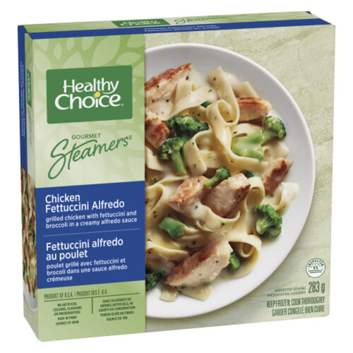 Healthy Choice Gourmet Steamers Frozen Meal Chicken Fettuccini Alfredo 283 g