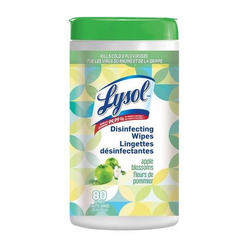 Lysol Disinfecting Wipes Apple Blossoms 80 Sheets