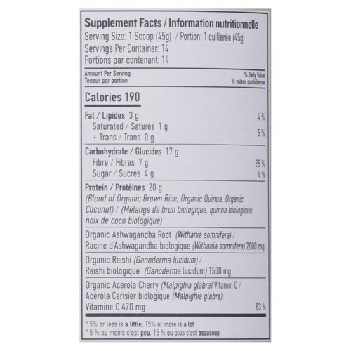 Botanica Organic Supplement Perfect Protein Elevated Adrenal Support 642 g