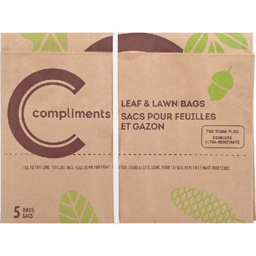 Compliments Leaf & Lawn Bag 5 Count