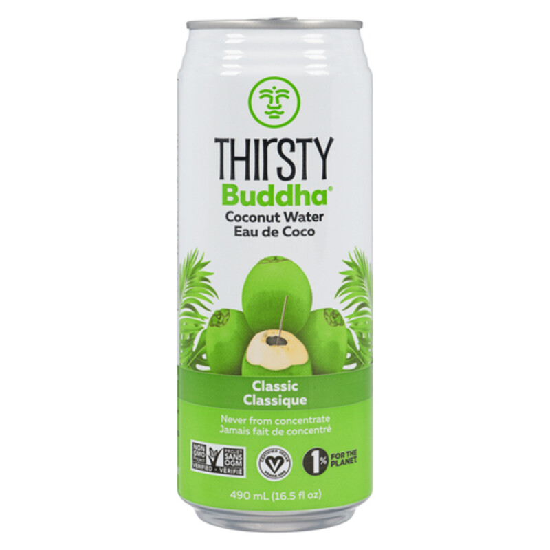 Thirsty Buddha Organic Coconut Water Classic 490 ml (can) Voilà
