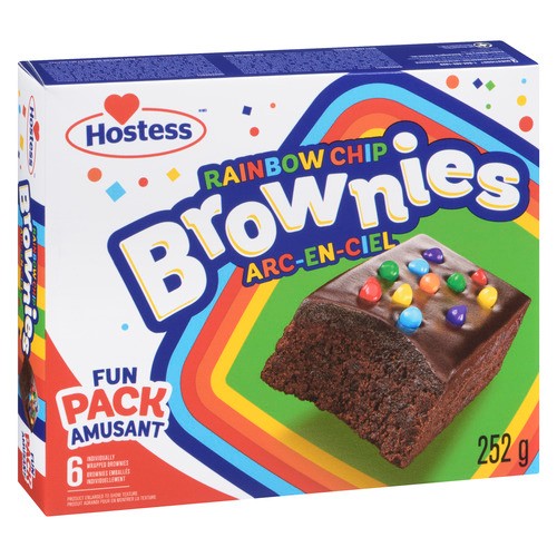 Hostess Brownies Rainbow Chip 6 Count 252 g