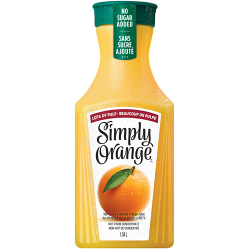 Simply Orange Juice Lots Of Pulp Orange 1.54 L (bottle)