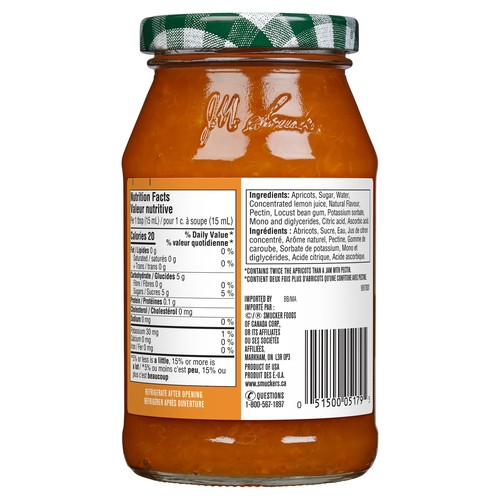Smucker's Double Fruit Spread Apricot 390 ml