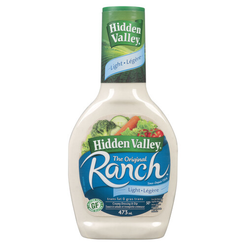 Hidden Valley Gluten-Free Creamy Dressing & Dip Light Ranch Original 473 ml