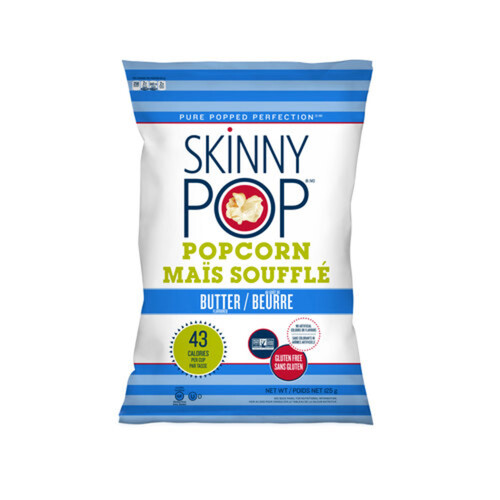 SkinnyPop Gluten-Free Popcorn Butter 125 g
