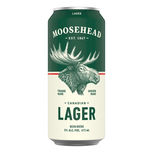Moosehead 5% Alcohol Beer Lager 473 ml (can) 