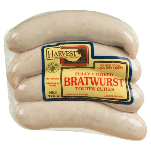 Harvest Meats Cooked Bratwurst Sausage 375 g
