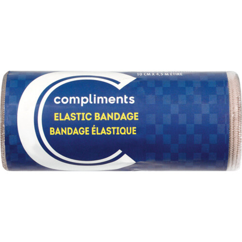 Compliments Elastic Bandages 4 Inch x 4.5 Yards 1 Count