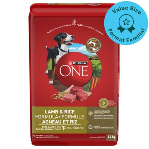 Purina ONE Microbiome Balance Dry Dog Food Lamb & Rice Formula 14 kg