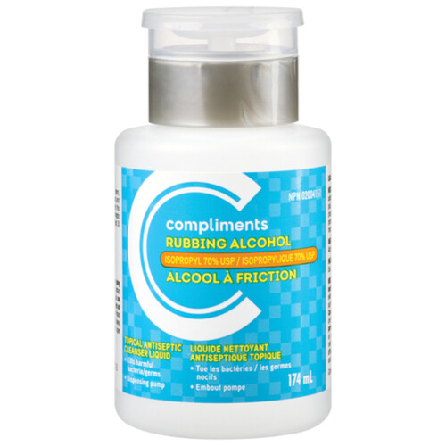 Compliments Alcohol Pump 70% Isopropyl 174 ml