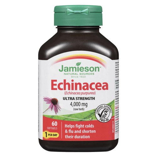 Jamieson Supplement Echinacea Max Strength Softgels 60 Count