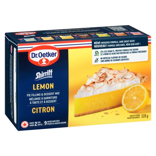 Dr. Oetker Shirriff Pie Filling & Dessert Mix Lemon Double Pack 328 g