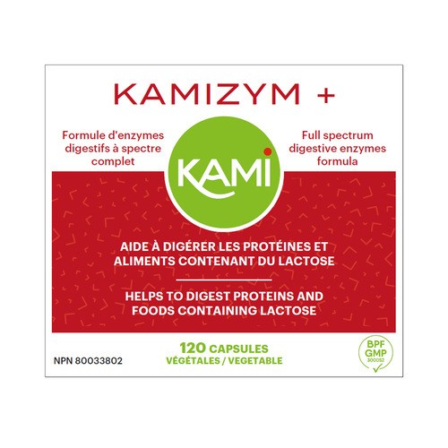 Kami Kamizym Plus Digestive Capsules 120 Count