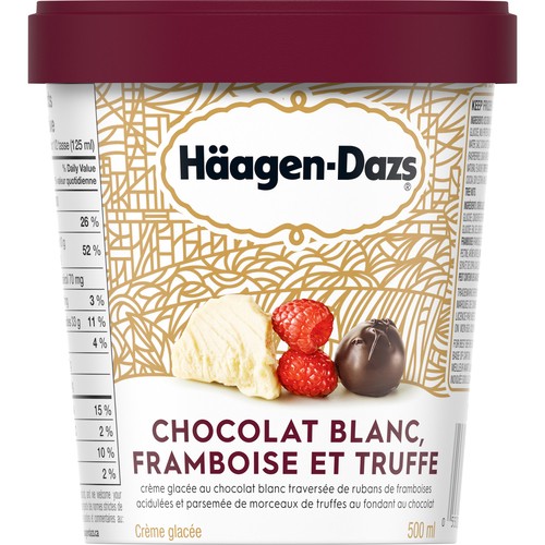 Häagen-Dazs White Chocolate Raspberry Truffle Ice Cream 500 ml