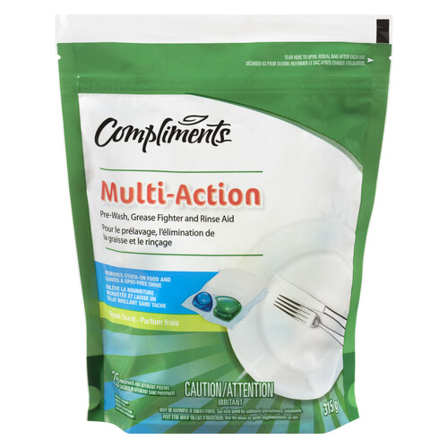 Compliments Dishwasher Detergent Multi-Action 25 EA