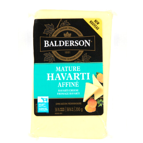 Balderson Block Cheese Mature Havarti 200 g