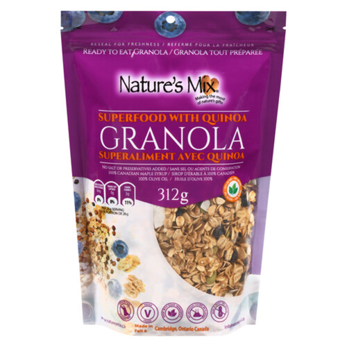 Nature's Mix Superfood with Quinoa Granola 312 g