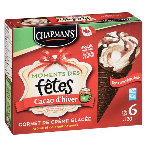 Chapman's Ice Cream Cone Holiday Winter Cocoa 6 x 120 ml