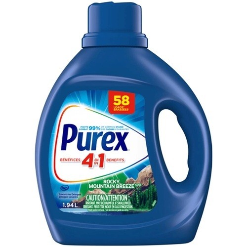 Purex 4 in 1  Liquid Laundry Concentrated Detergent Rocky Mountain Breeze 58 Loads 1.94 L