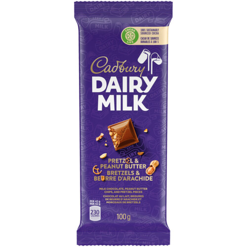 Cadbury Dairy Milk Pretzel and Peanut Butter 100 g