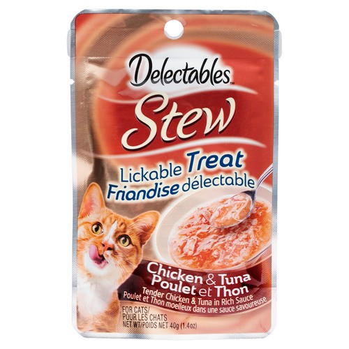 Hartz Delectables Wet Cat Food Stew Lickable Chicken & Tuna 40 g