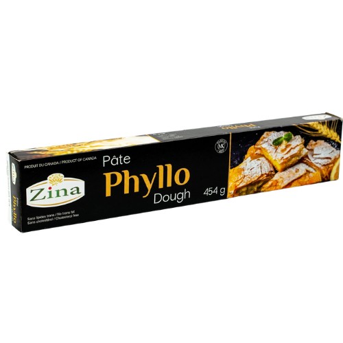 Zina Frozen Pâte Phyllo Dough 454 g