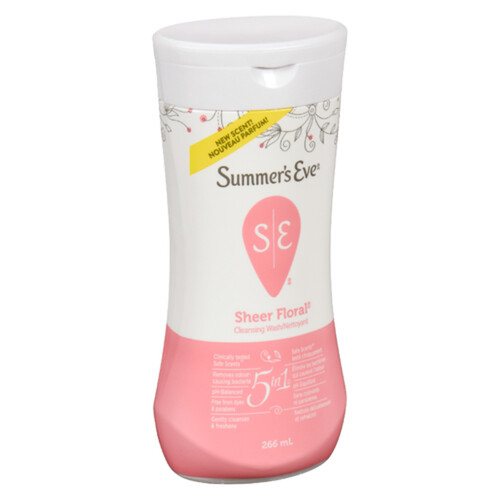 Summer's Eve 5 In 1 Feminine Cleansing Wash Sheer Floral 266 ml