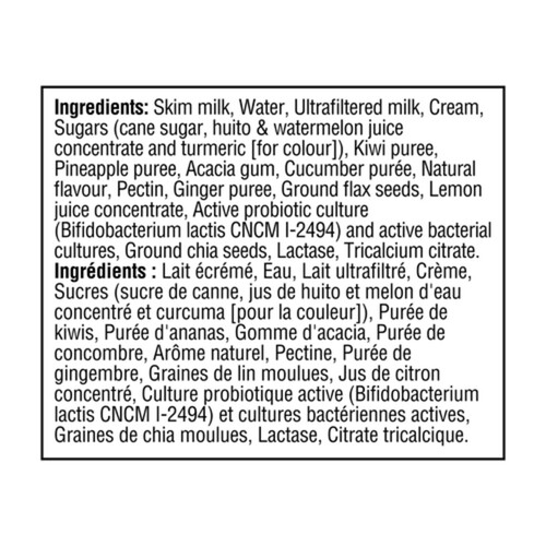 Activia Probiotic Smoothie Kiwi Pineapple & Cucumber 190 ml