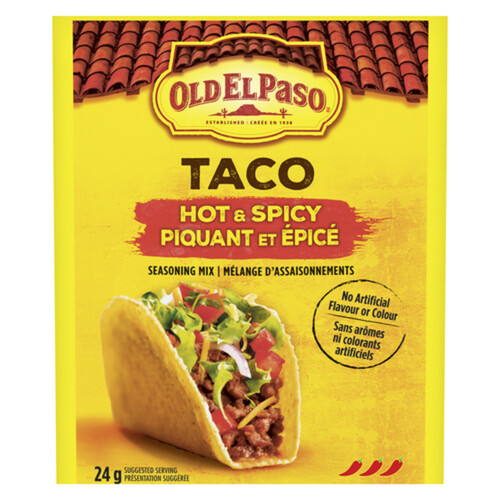 Old El Paso Taco Seasoning Mix Hot & Spicy 24 g