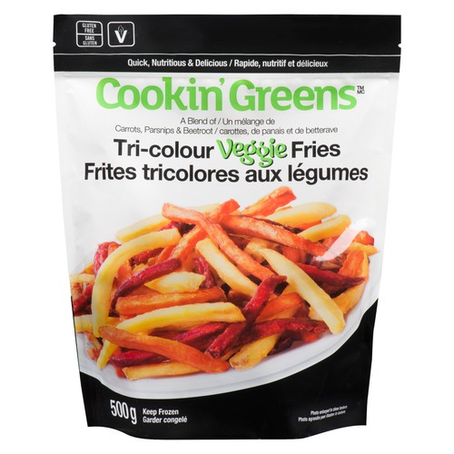 Cookin' Greens Frozen Veggie Fries Tri-Colour 500 g
