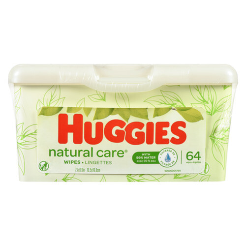 Huggies Natural Care Baby Wipes Unscented 64 Count