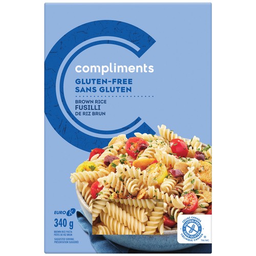 Compliments Gluten-Free Pasta Brown Rice Fusilli 340 g