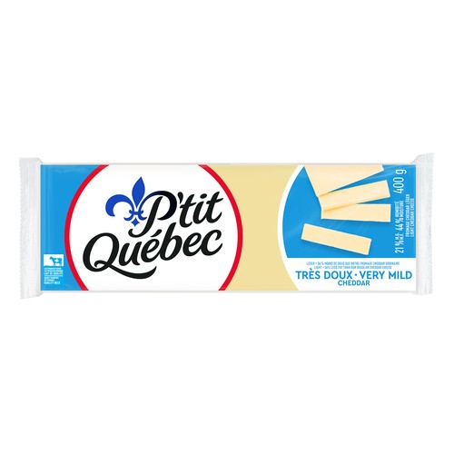 P'tit Québec Cheese Light Cheddar Very Mild 400 g