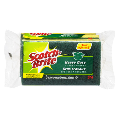 Scotch-Brite Heavy Duty Scrub Sponge 3 EA