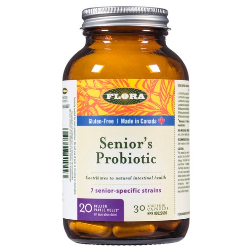 Flora Senior's Probiotic Vegetarian Capsules 30 Count