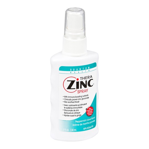 Quantum Throat Spray Thera Zinc Peppermint Clove Flavor 60 ml