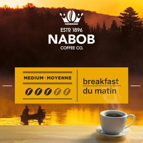 Nabob Ground Coffee Breakfast Blend Medium Roast 340 g