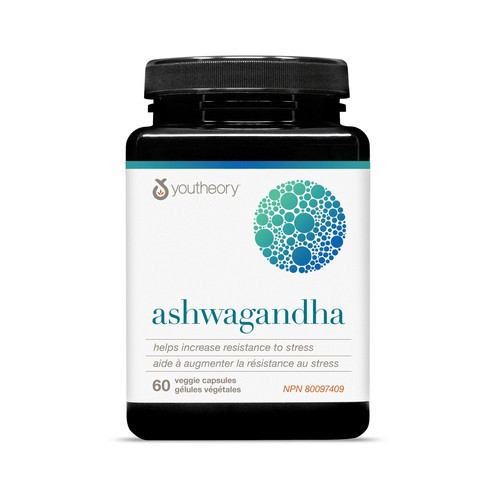 Youtheory Ashwagandha Nutritional Supplement 60 EA