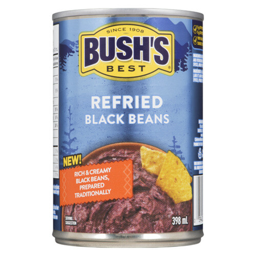 Bush Refried Black Beans 398 ml