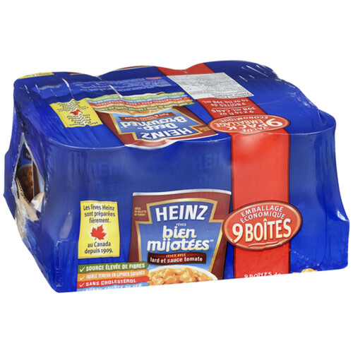 Heinz Beans Deep-Browned with Pork & Tomato Sauce 9 x 398 ml