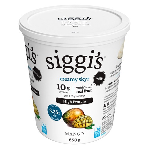 Siggi's Creamy Skyr Mango 650 g