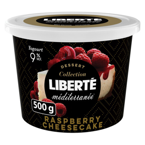 Liberté Méditerranée 9% Yogurt Raspberry Cheesecake 500 g