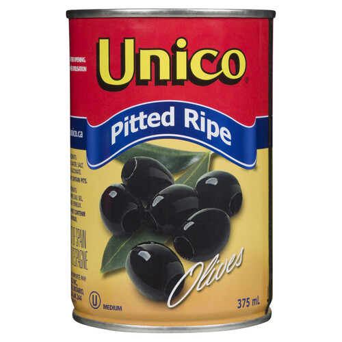 Unico Pitted Ripe Olives Medium 375 ml
