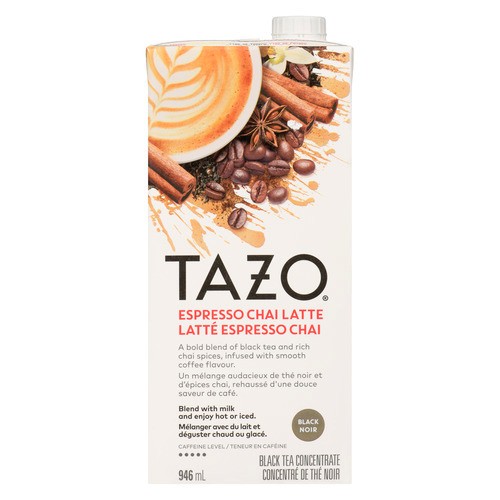 TAZO Black Tea Concentrate Espresso Chai Latte 946 ml