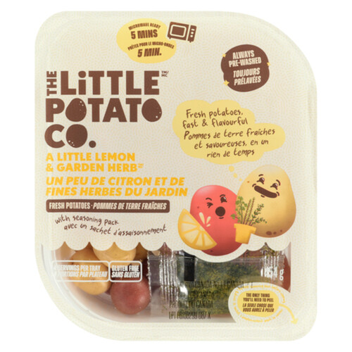 The Little Potato Company Microwave Ready Potatoes Lemon & Garden Herb 454 g