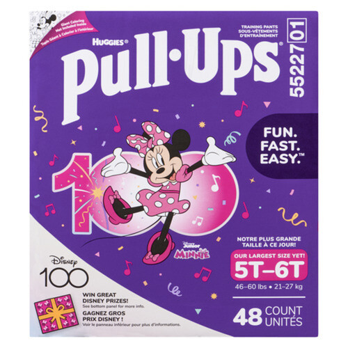 Huggies Pull-Ups Girls Training Pants 5T-6T 48 Count